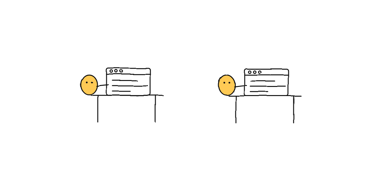 Hand-drawn sketch from “Building an AI \"Office Floor\": Avatars, Pathfinding, Envelopes”