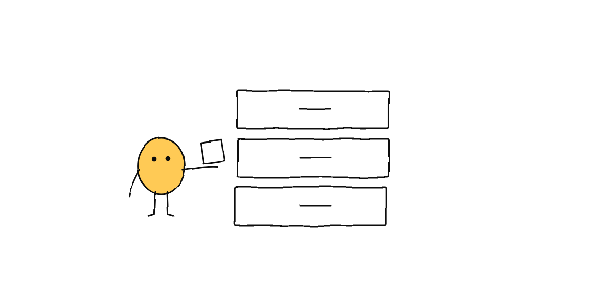 Hand-drawn sketch from “Why We Built Agent Memory Markdown-First”