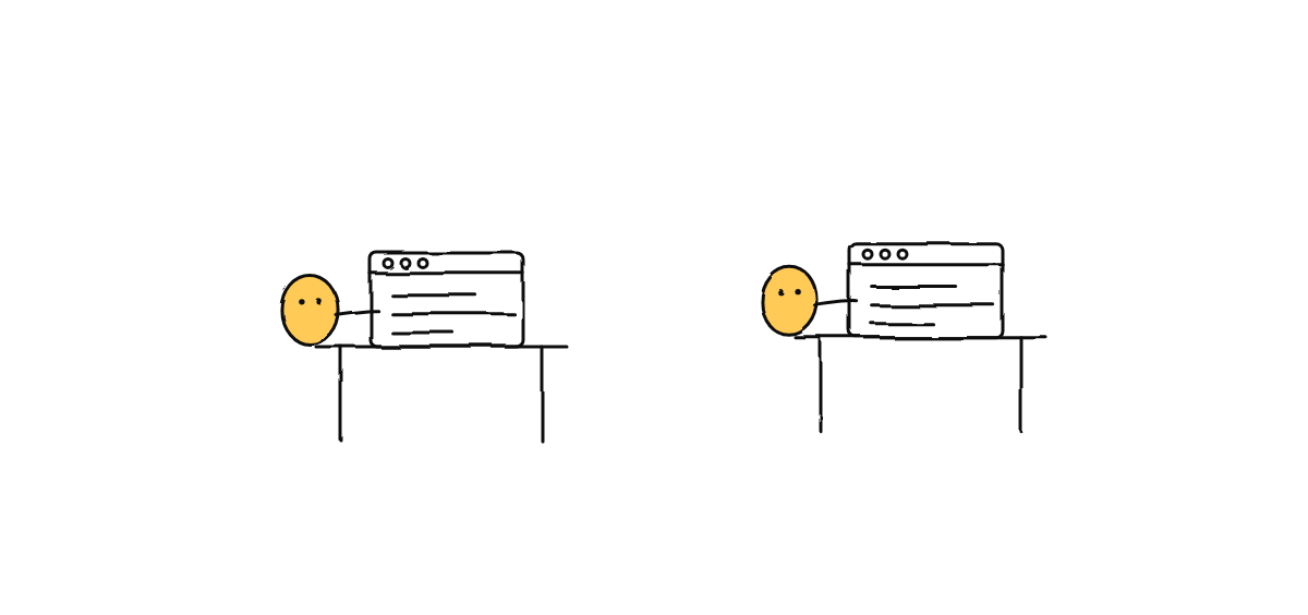 Hand-drawn sketch from “Run a Mixed-Engine Office: the Right CLI for Every Desk”